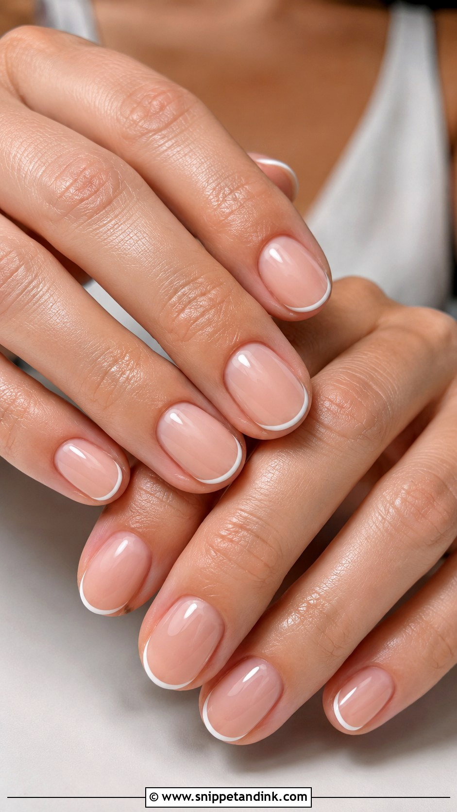 Micro French Wedding Nails - Snippet and Ink - 20 Wedding Nails Art