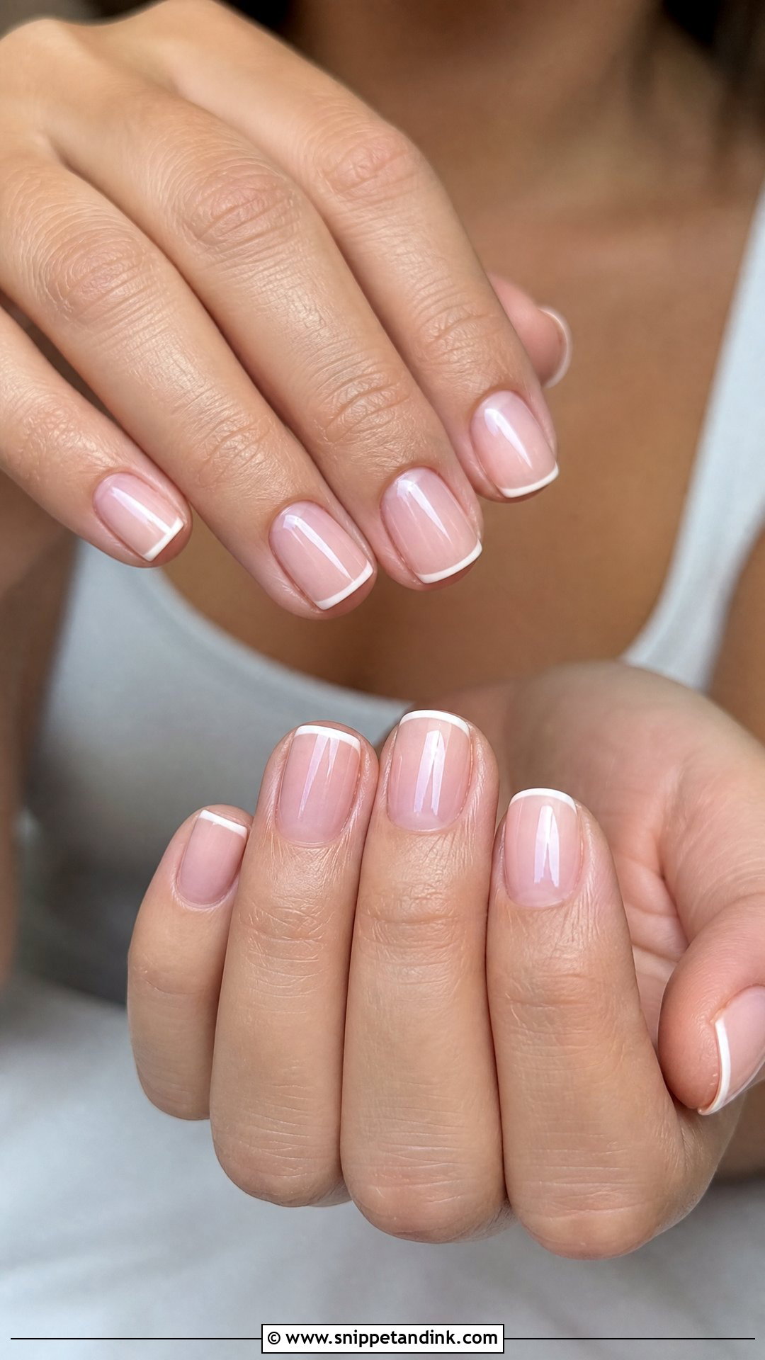 Micro French Wedding Nails - Snippet and Ink - 25 Elegant Wedding Nails Design
