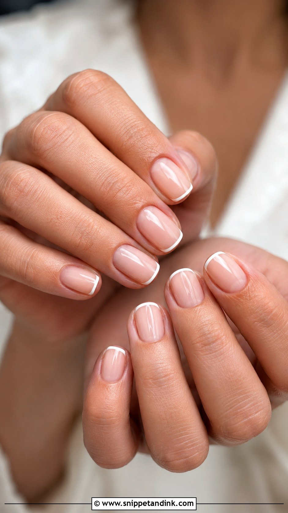 Micro French Wedding Nails - Snippet and Ink - 20 Dream Wedding Nails
