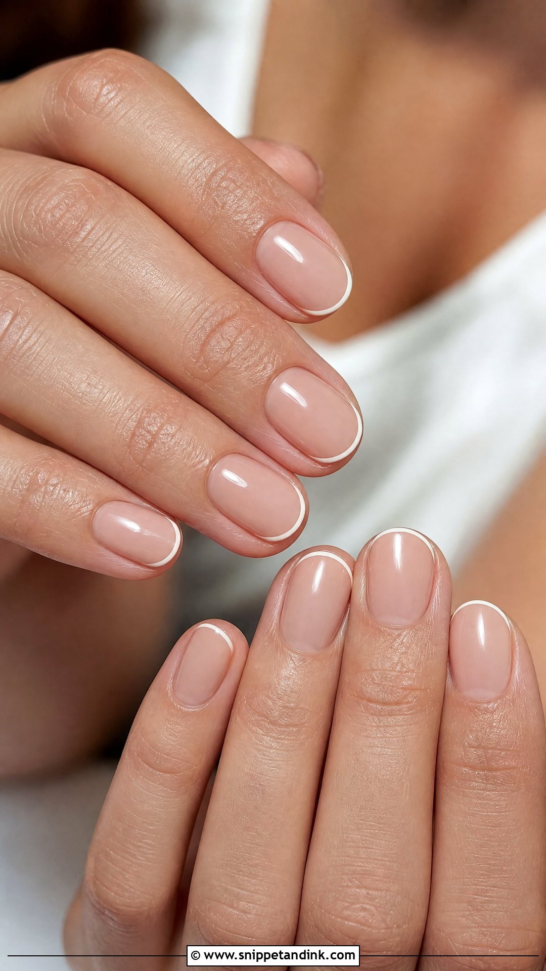 Micro French Wedding Nails - Snippet and Ink - 25 Trendy Wedding Nails