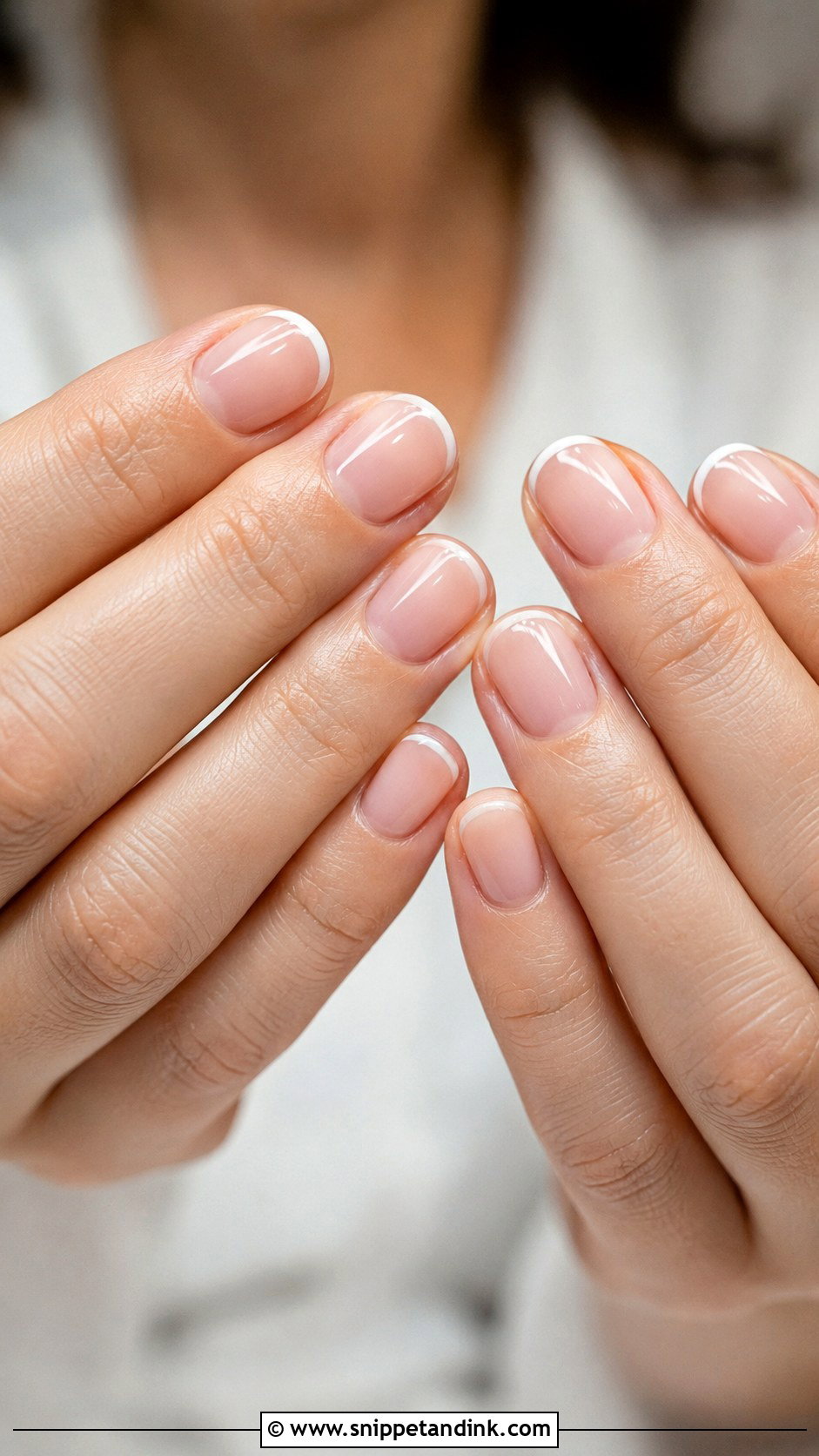 Micro French Wedding Nails - Snippet and Ink - 30 Classic Wedding Nails