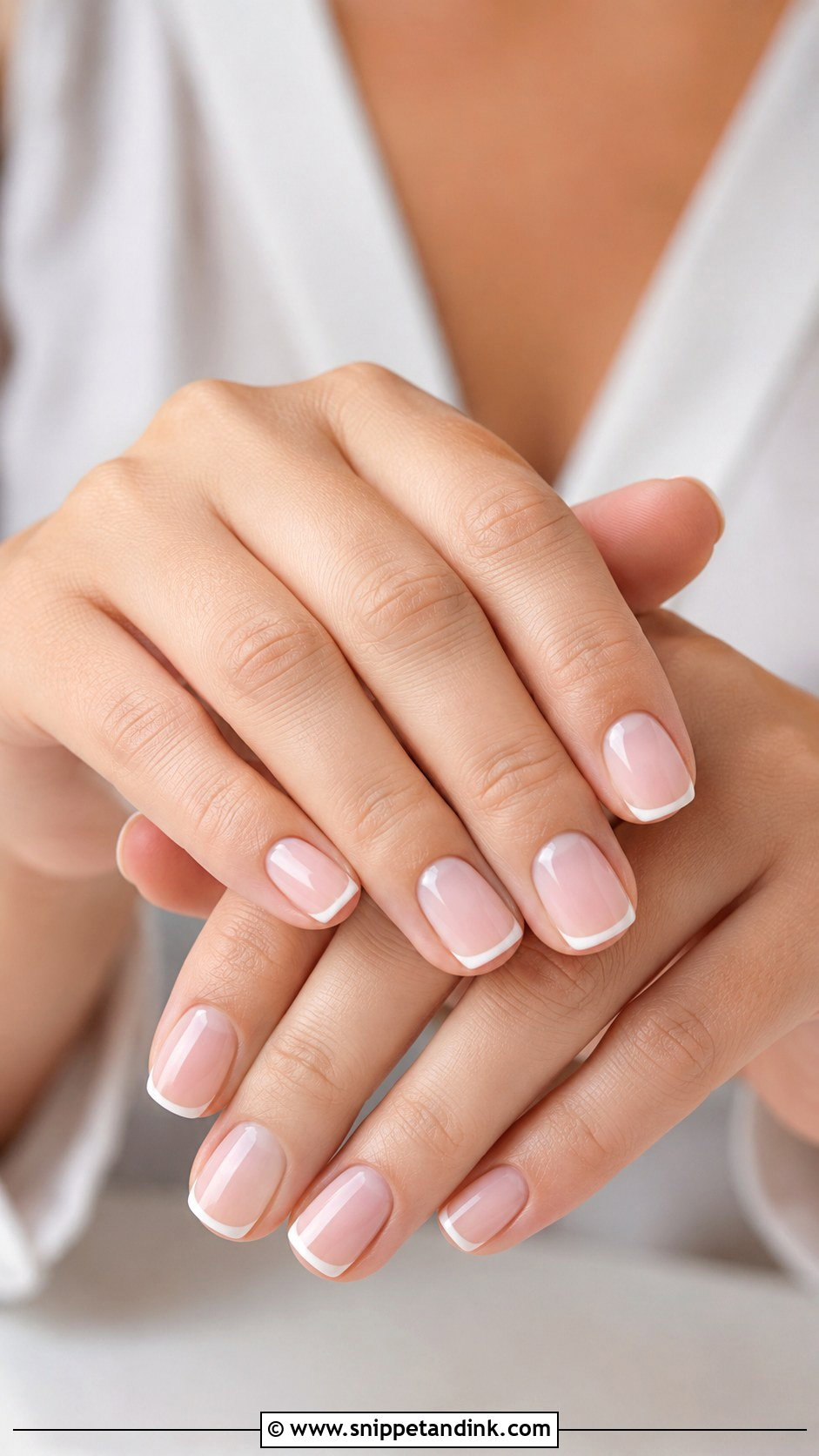 Micro French Wedding Nails - Snippet and Ink - 30 Elegant Nail Art Wedding Ideas