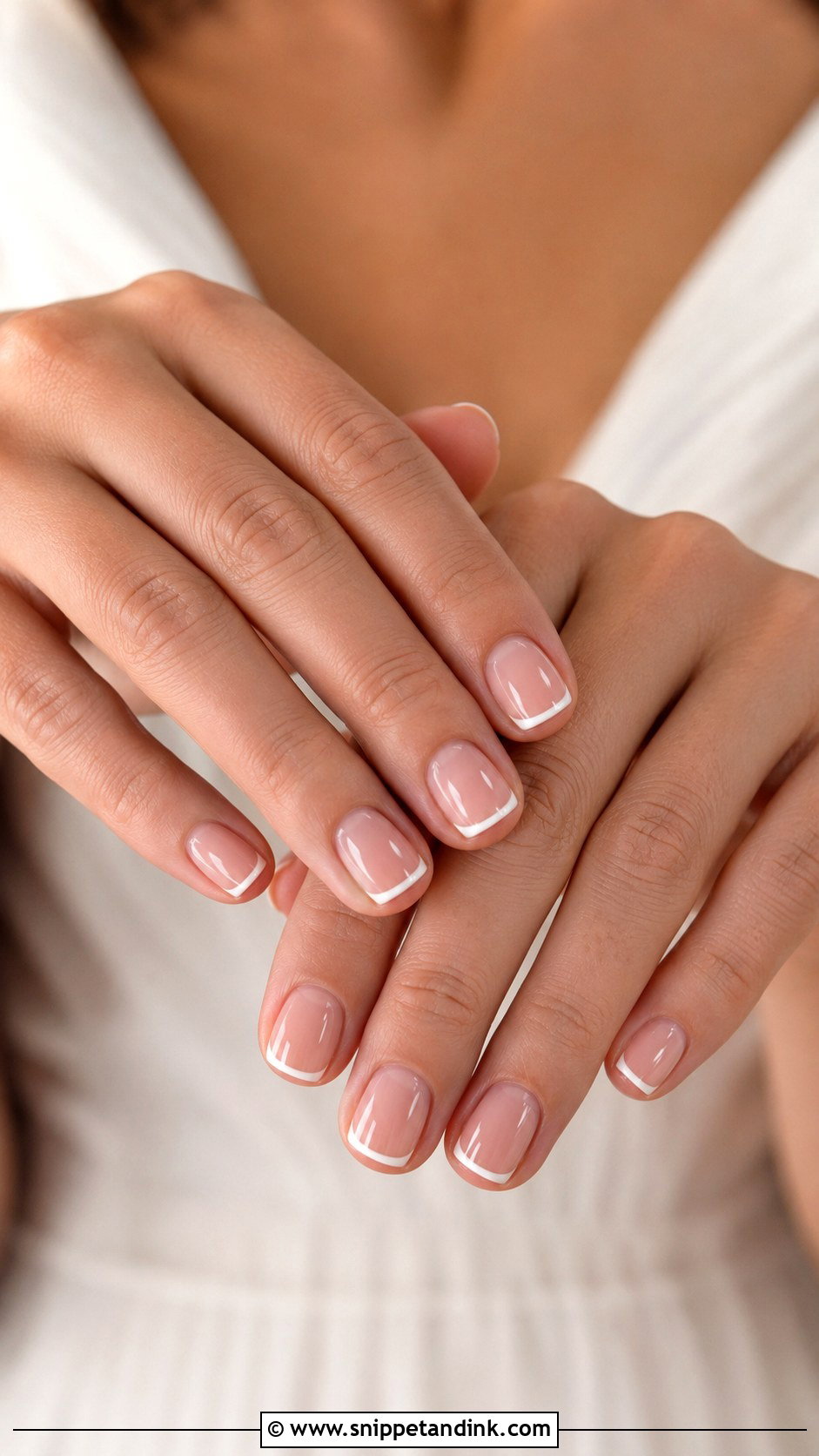 Micro French Wedding Nails - Snippet and Ink - 30 Elegant Wedding Nails for Bride