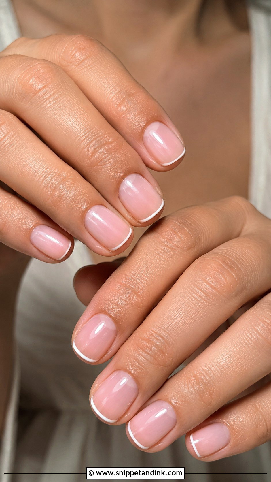 Micro French Wedding Nails - Snippet and Ink - 20 Elegant Nails for Wedding
