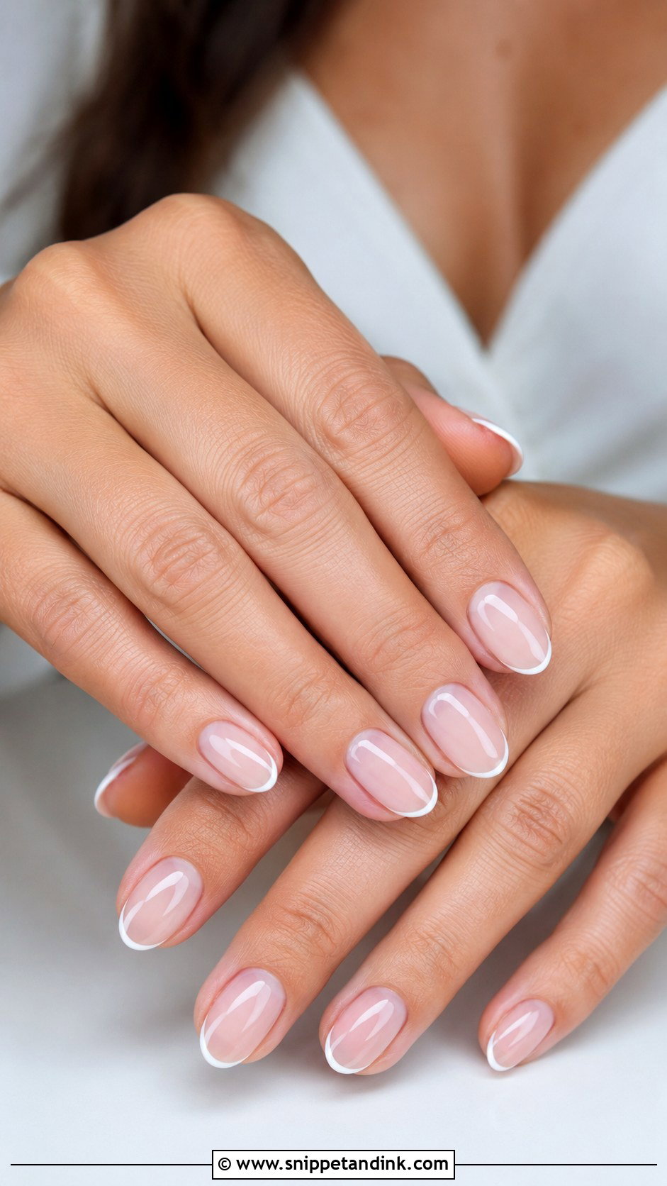 Micro French Wedding Nails - Snippet and Ink - 30 Nail Art for Wedding Ideas