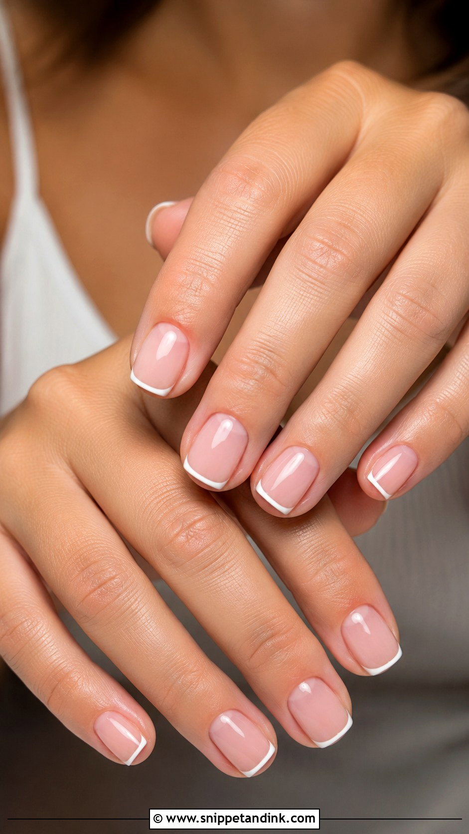 Micro French Wedding Nails - Snippet and Ink - 30 Simple Wedding Nails