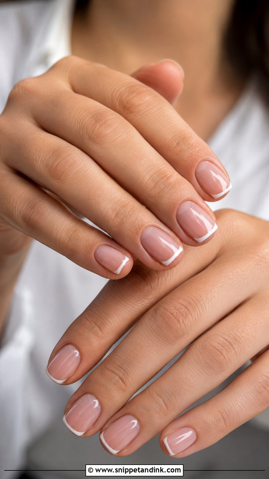 Micro French Wedding Nails - Snippet and Ink - 30 Simple Wedding Nails for Bride
