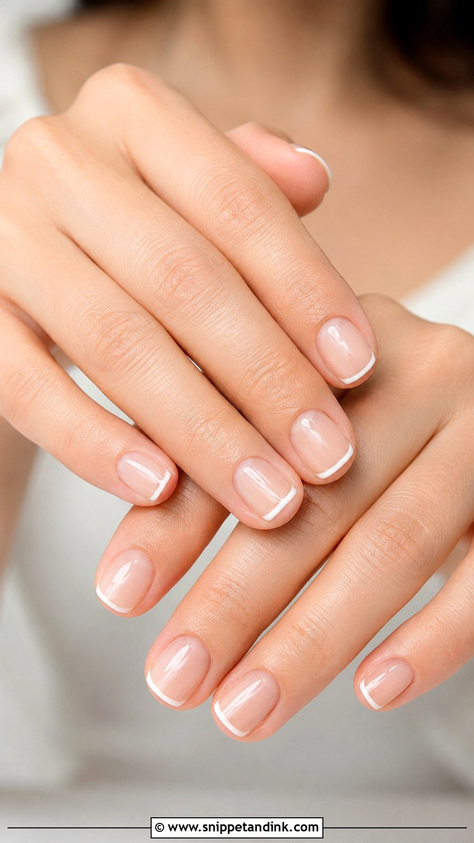 Micro French Wedding Nails - Snippet and Ink - 30 Wedding Nails Ideas