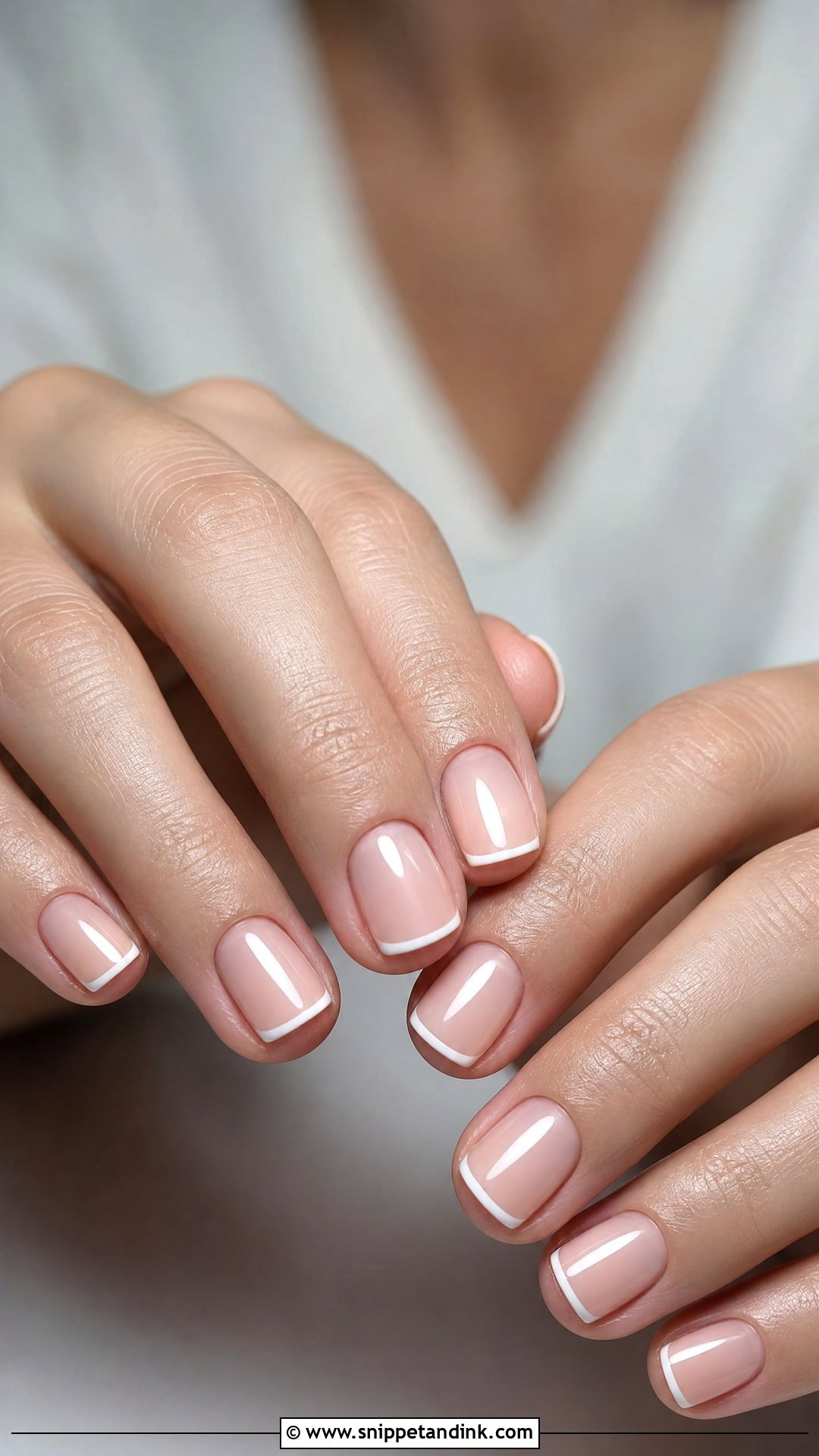 Micro French Wedding Nails - Snippet and Ink - 35 Wedding Day Nails