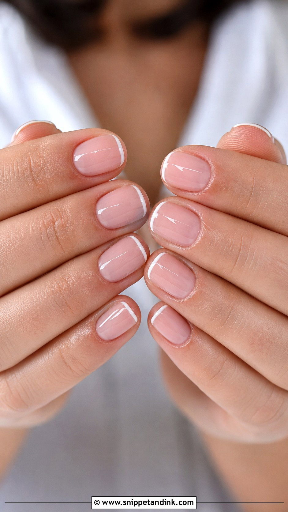 Micro French Wedding Nails - Snippet and Ink - 20 French Nails for Wedding
