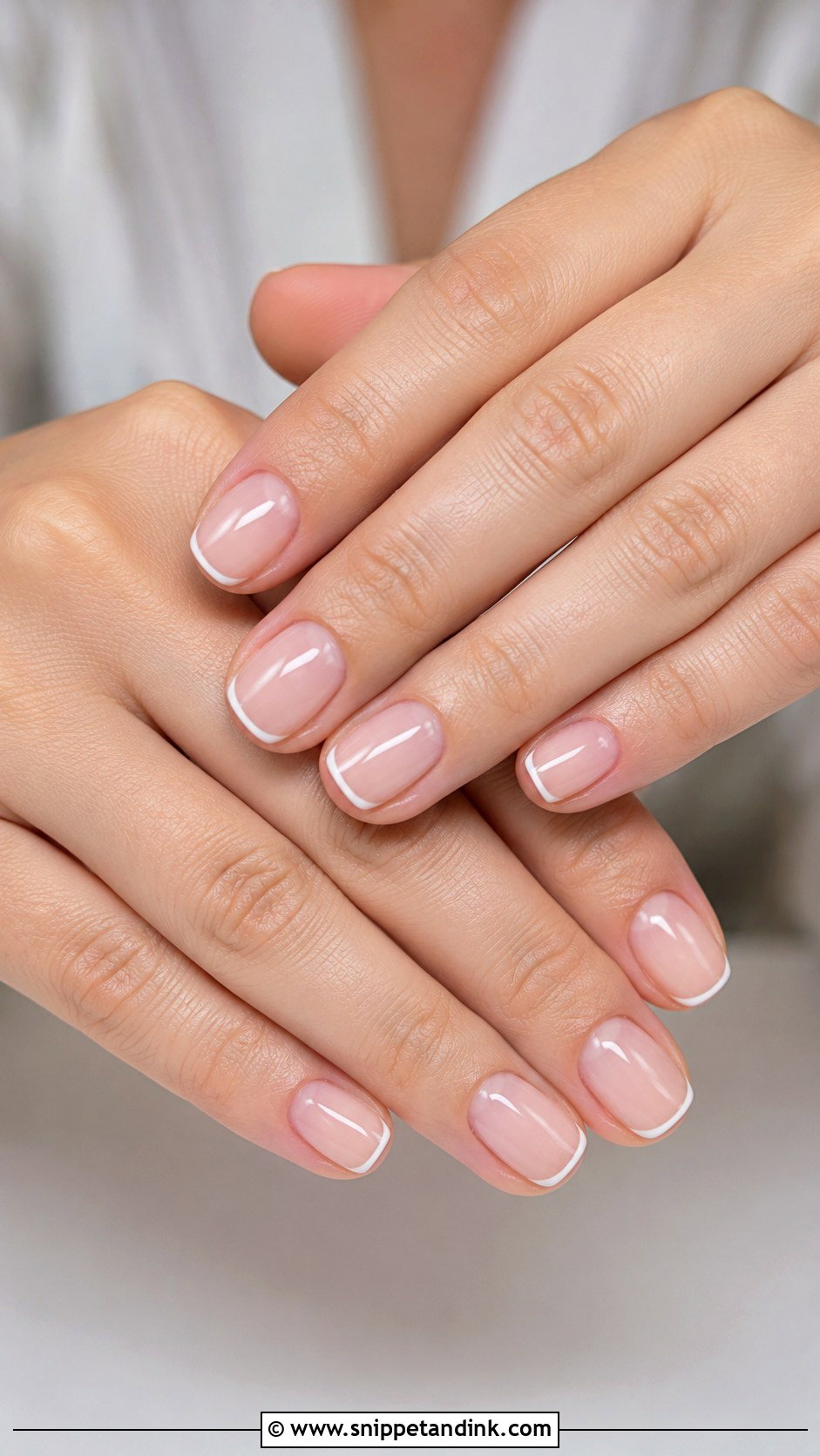 Micro French Wedding Nails - Snippet and Ink - 20 Basic Wedding Nails