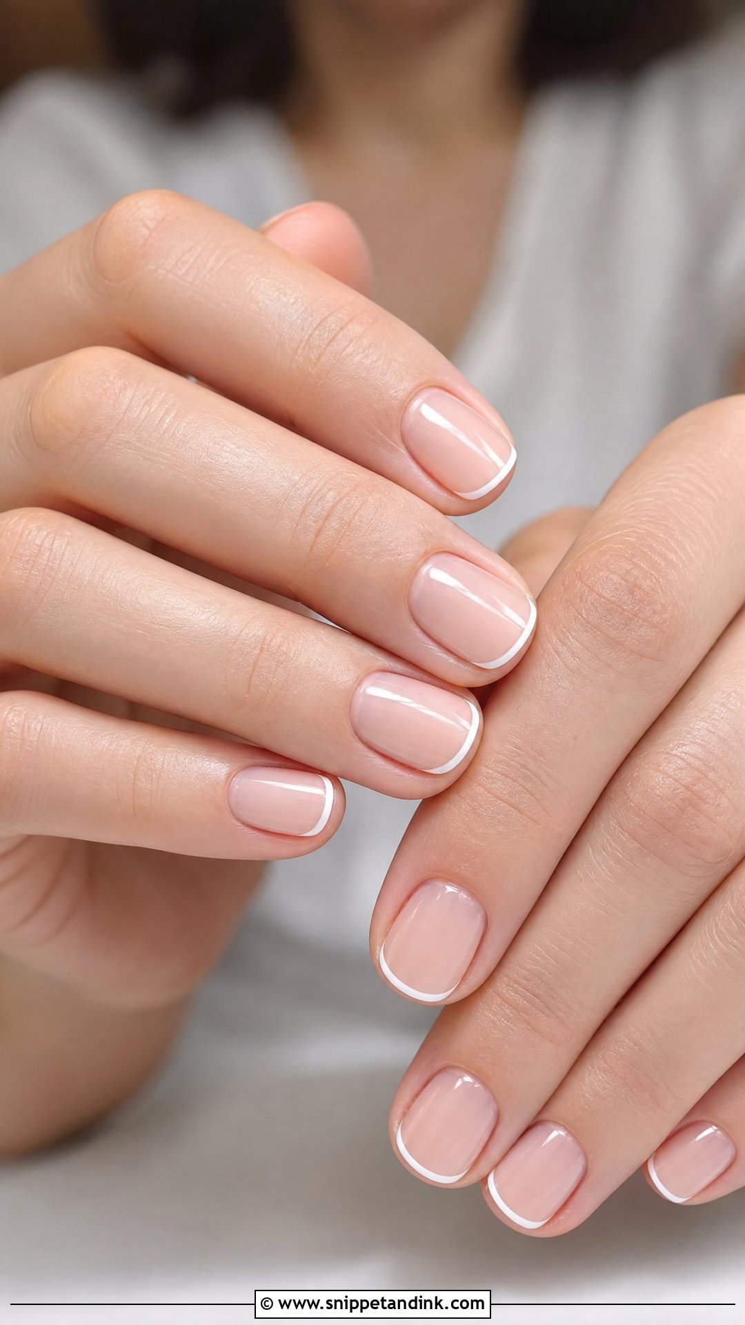 Micro French Wedding Party Nails - Snippet and Ink - 25 Wedding Party Nails