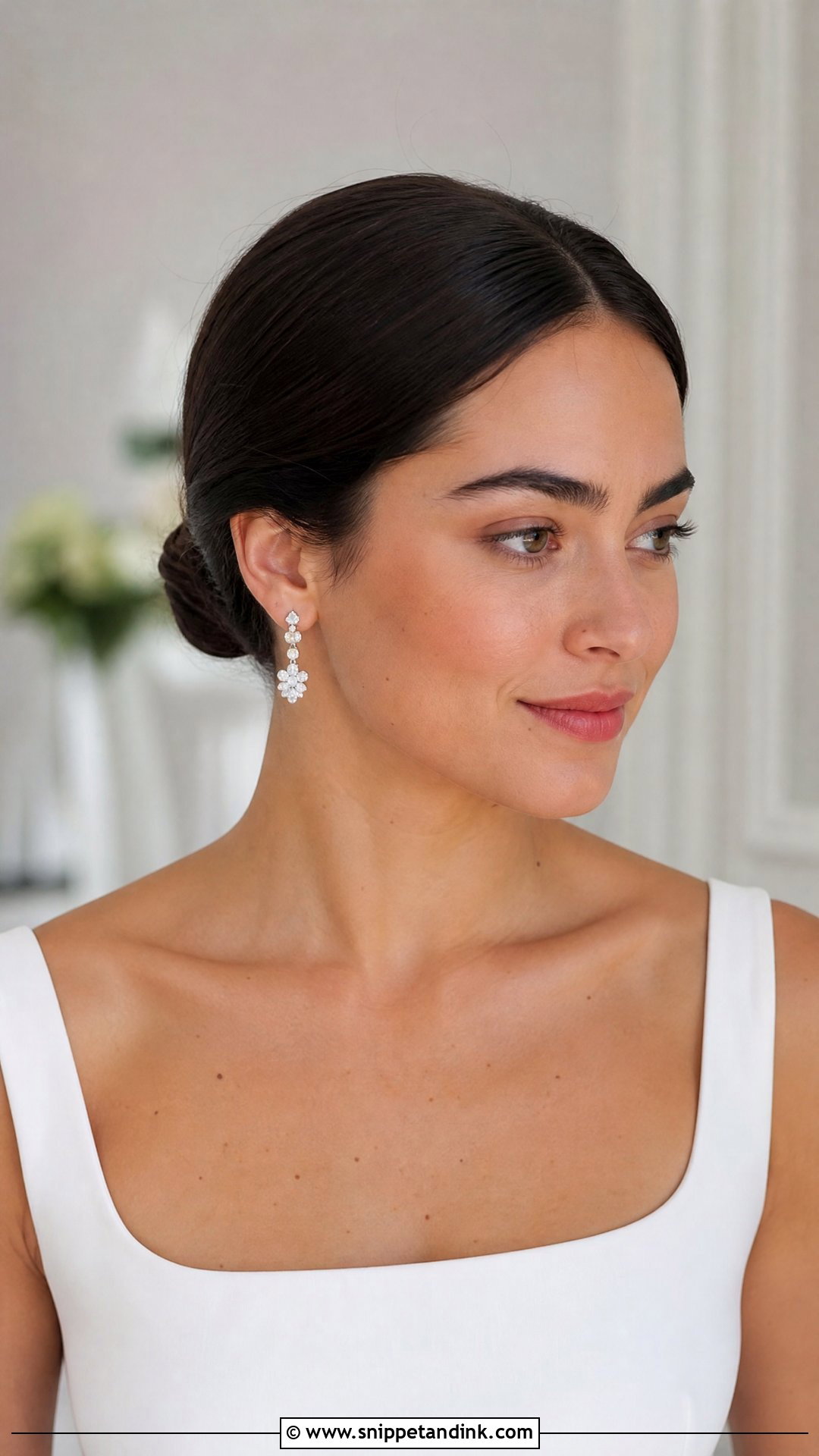 Middle Part Bride Bun - Snippet and Ink - 15 Bride Buns
