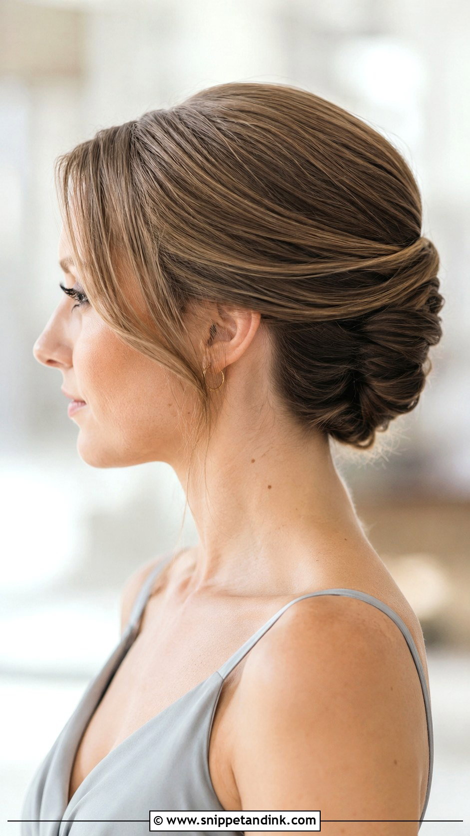 Middle Part Bridesmaid French Twist - Snippet and Ink - 20 Bridesmaid French Twist Ideas