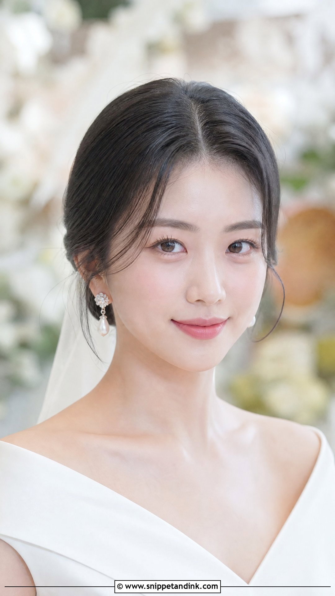 Middle Part Front Hairstyle for Wedding - Snippet and Ink - 30 Front Hair Styles for Wedding