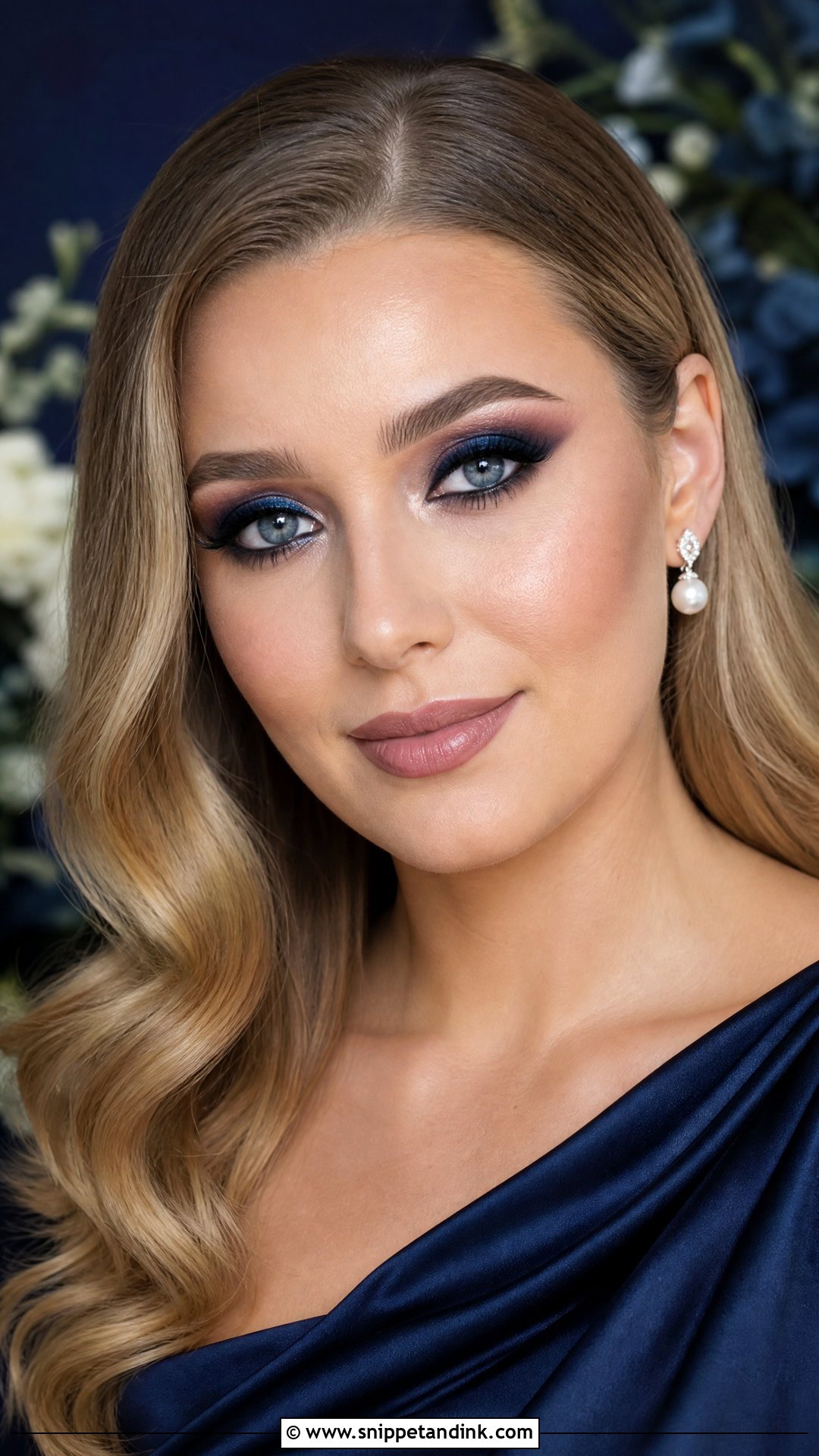 Midnight Blue Wedding Makeup - Snippet and Ink - 20 Halloween Wedding Makeup Ideas