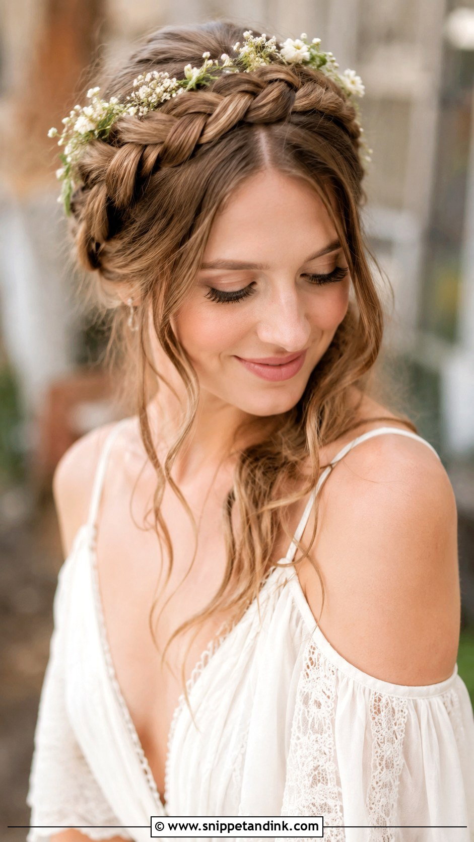 Milkmaid Braid - Snippet and Ink - 30 Bridal Braids