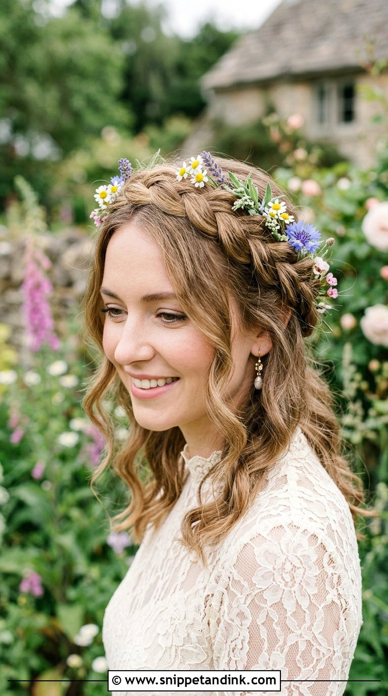 Milkmaid Braid Bridal Hairstyle - Snippet and Ink - 20 Braid Hairstyle for Bride Ideas