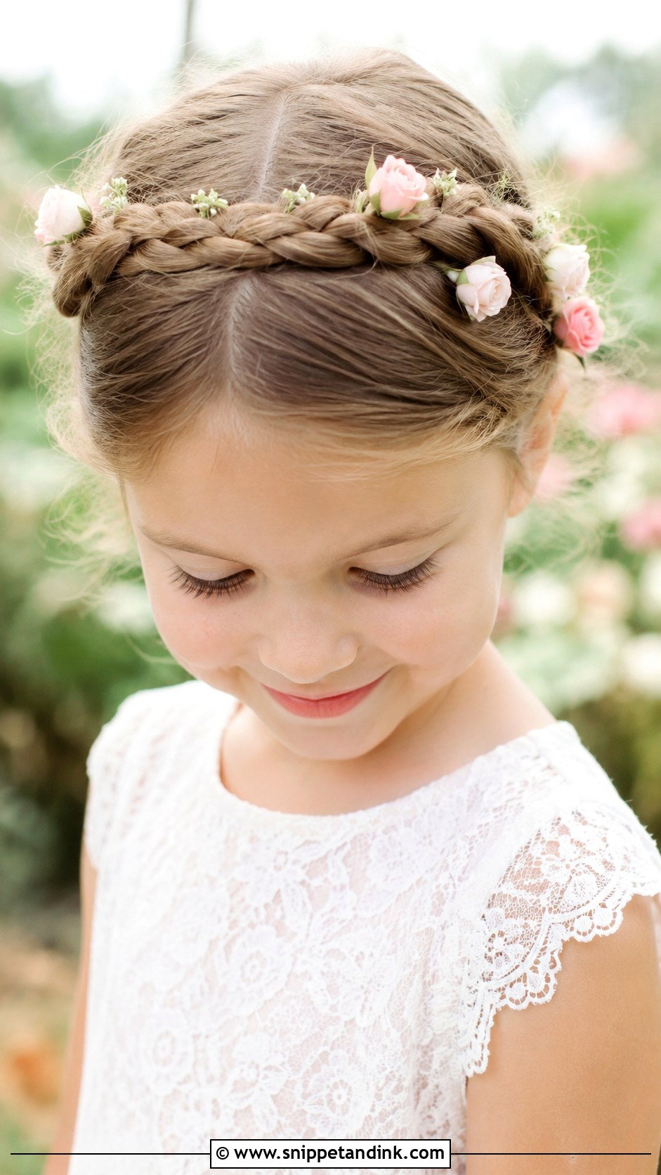 Milkmaid Braid Crown - Snippet and Ink - 25 Hairstyle for Girls Wedding Ideas