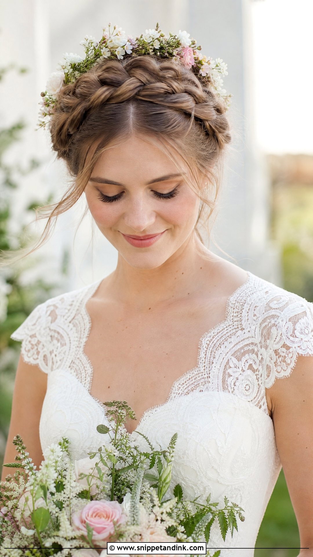 Milkmaid Braid Style - Snippet and Ink - 25 Braided Hairstyles for Bride