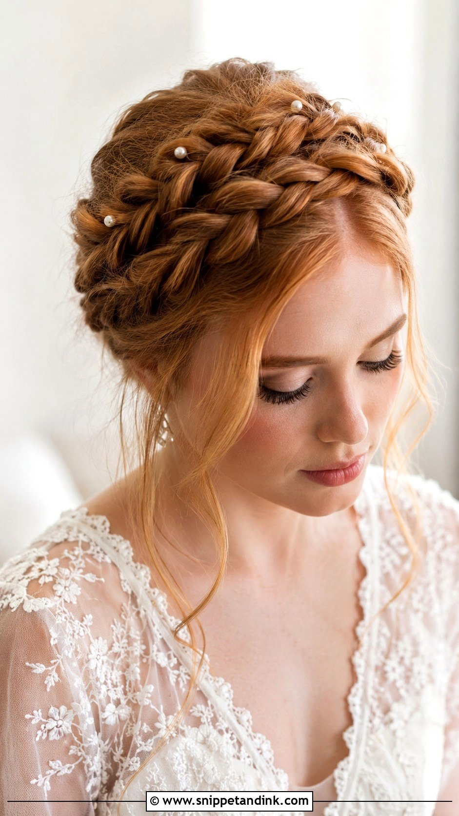Milkmaid Braid Wedding Hairstyle - Snippet and Ink - 20 Elegant Braided Hairstyles Weddings