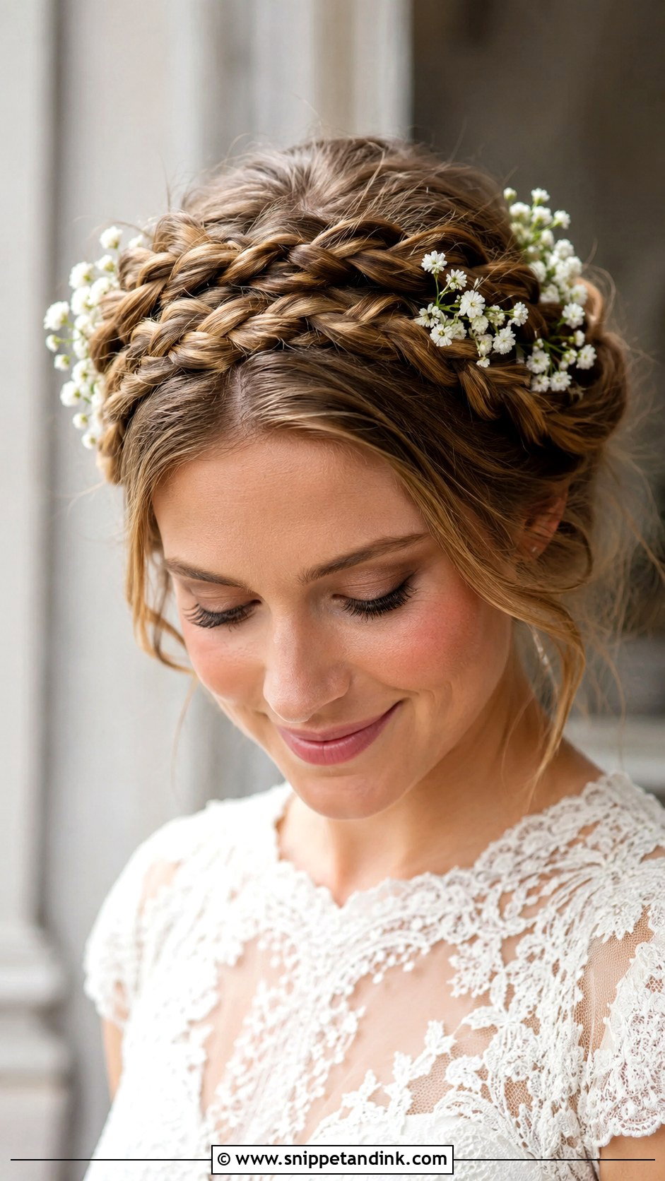 Milkmaid Braid Wedding Hairstyle - Snippet and Ink - 25 Bridal Hairstyles with Braids
