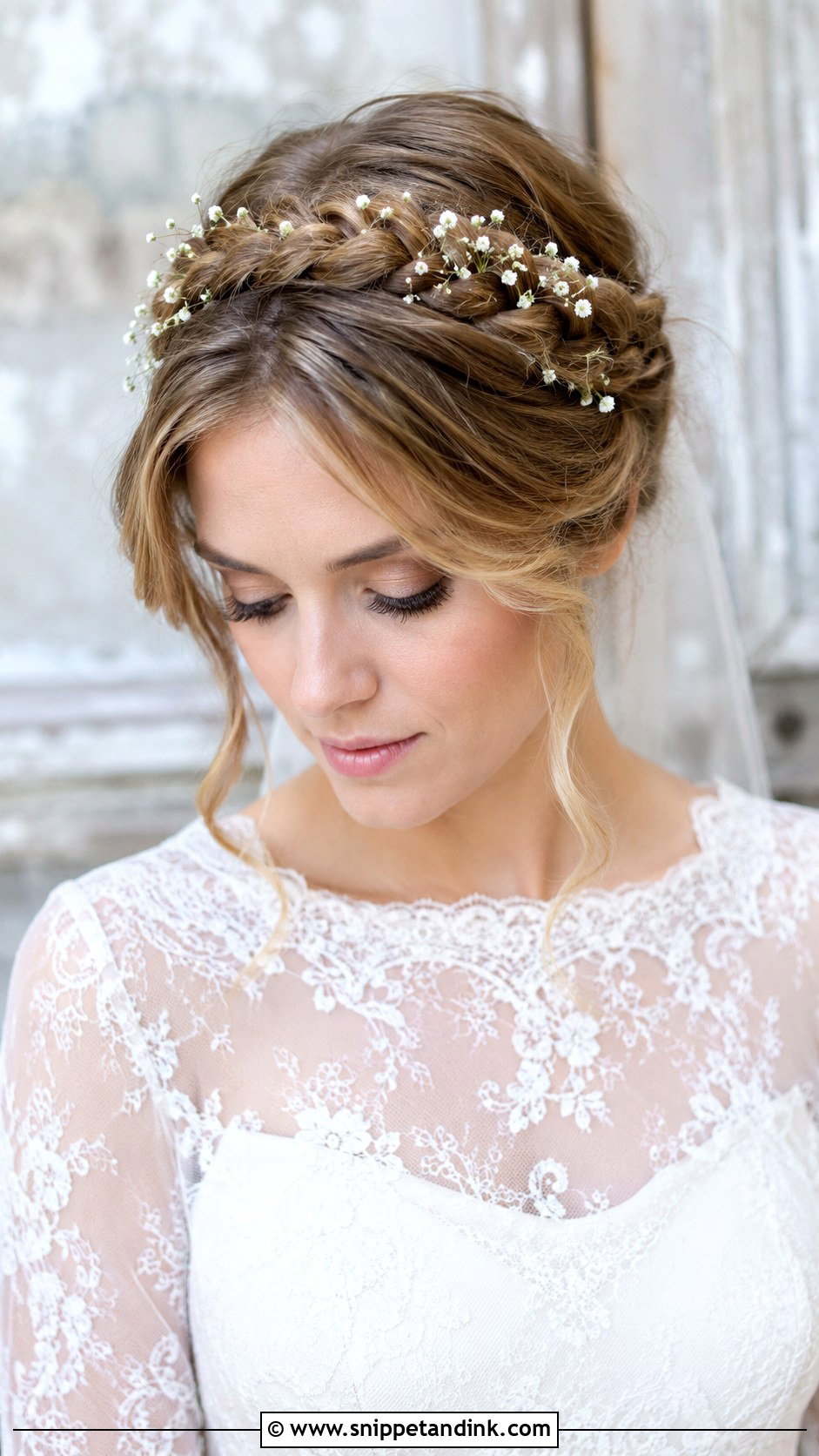 Milkmaid Braid Wedding Hairstyle - Snippet and Ink - 25 Wedding Hairstyles with Braids