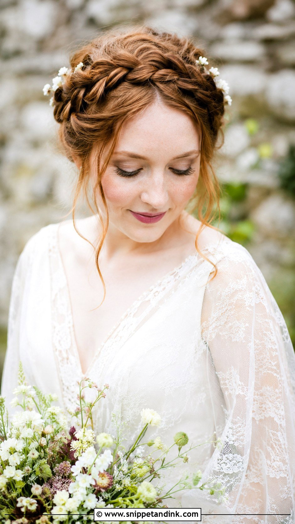 Milkmaid Braid Wedding Hairstyle - Snippet and Ink - 20 Braids Hairstyles Wedding