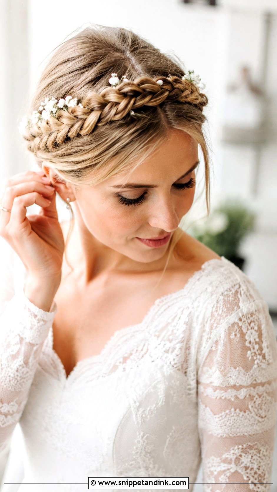 Milkmaid Braid for Wedding - Snippet and Ink - 25 Braid Hairstyles for Wedding