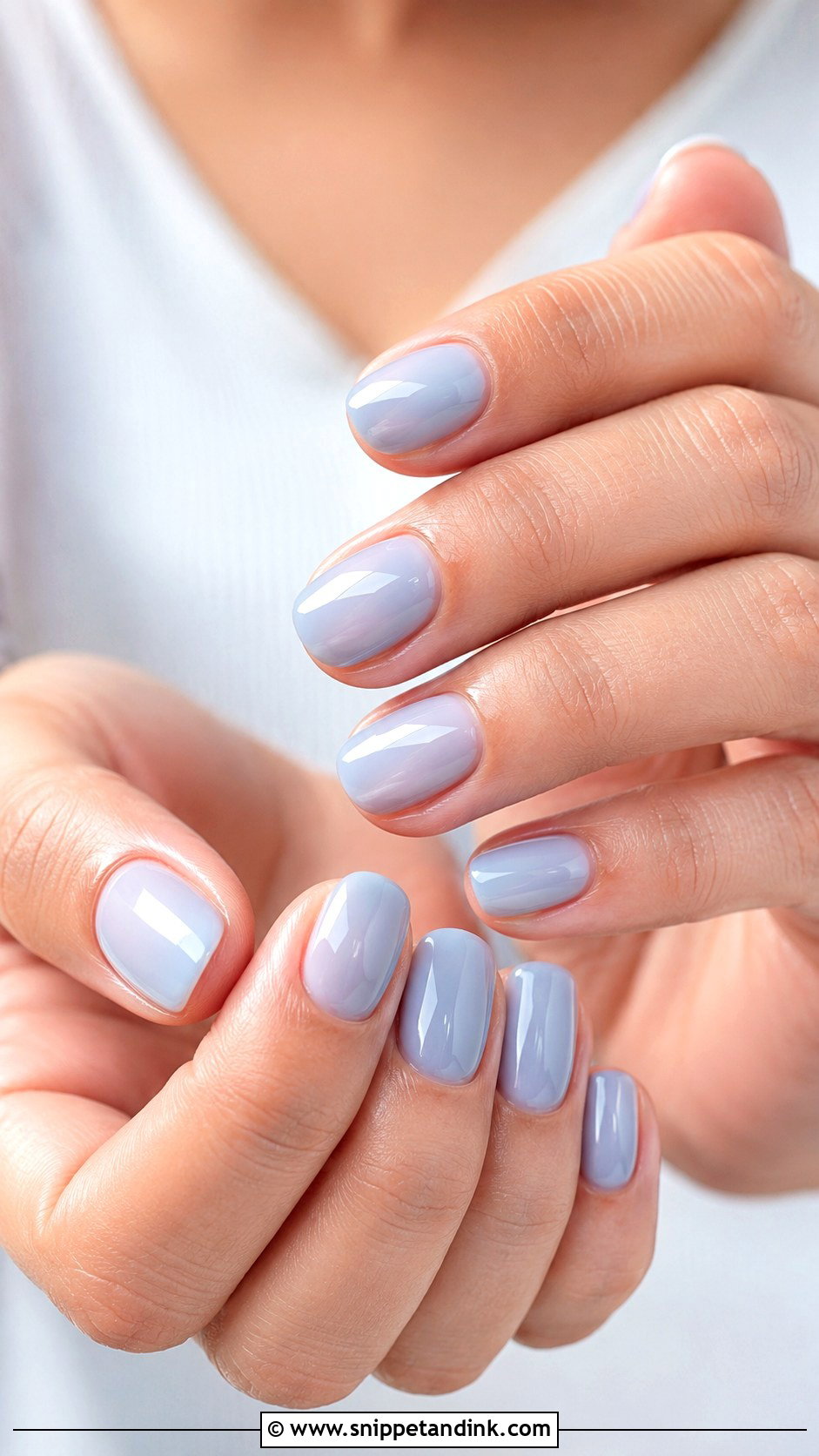 Milky Blue Wedding Nails - Snippet and Ink - 20 Blue Wedding Nails for Bride