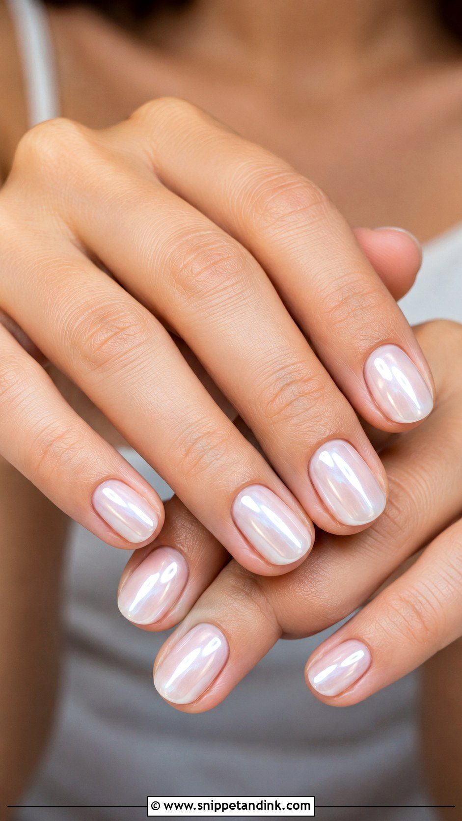 Milky Chrome Bride Nails - Snippet and Ink - 20 Bride Chrome Nails