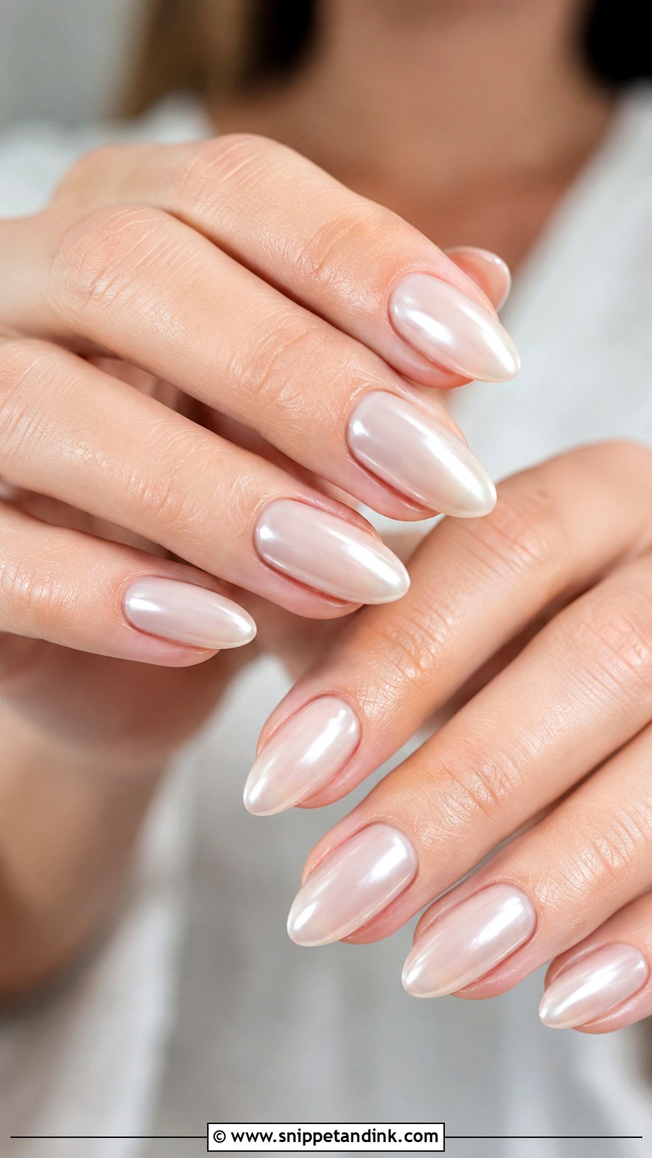 Milky Chrome Wedding Nails - Snippet and Ink - 20 Milky Wedding Nails