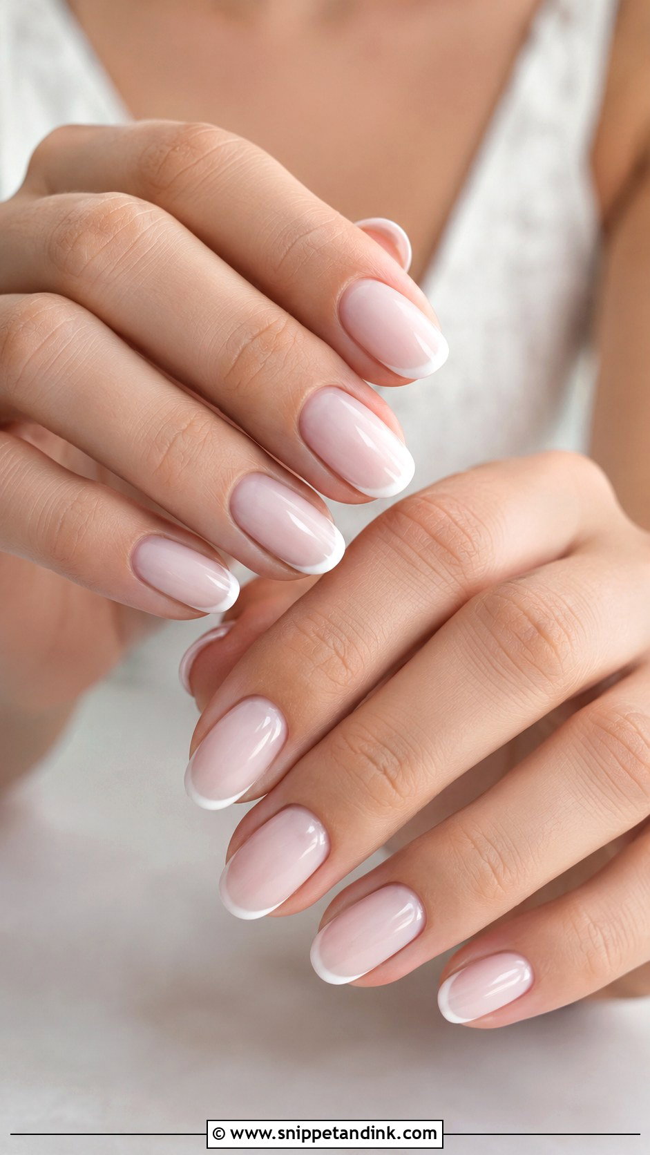 Milky French Bridal Wedding Nails - Snippet and Ink - 20 French Bridal Wedding Nails