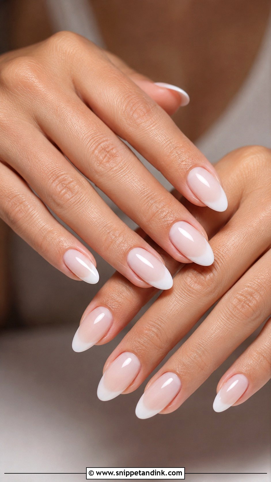 Milky French Bride Nails - Snippet and Ink - 20 French Bride Nails