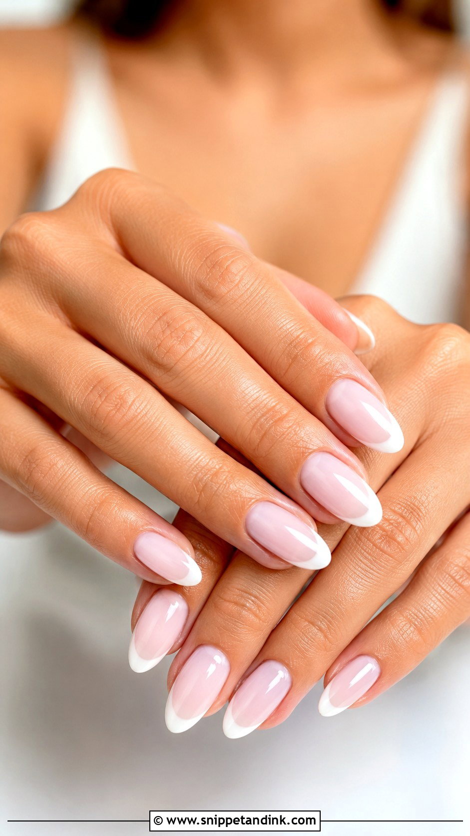 Milky French Wedding Nails - Snippet and Ink - 30 Simple Wedding Nails
