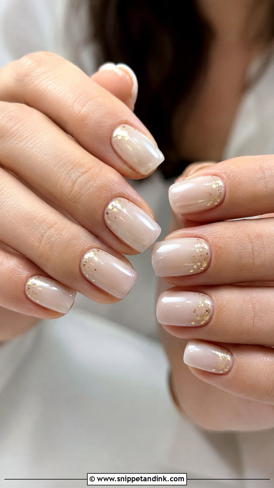 Milky Nude Bridal Nails - Snippet and Ink - 20 Elegant Indian Bride Wedding Nails