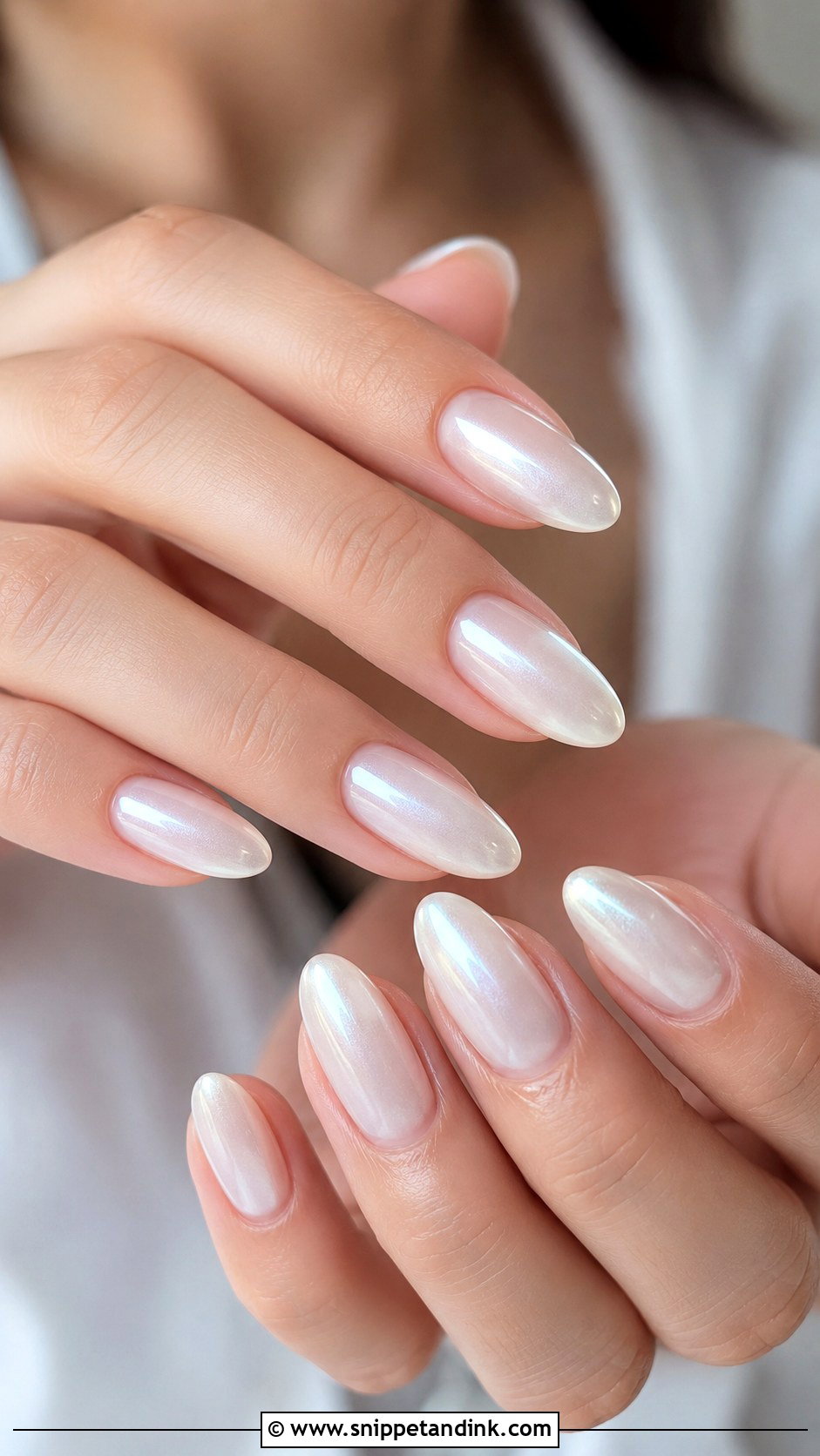 Milky Pearl Wedding Nails - Snippet and Ink - 20 Milky Wedding Nails