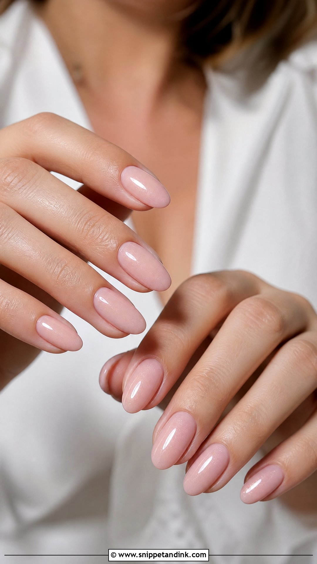 Milky Pink Bridal Nails - Snippet and Ink - 35 Bridal Nail Art Ideas