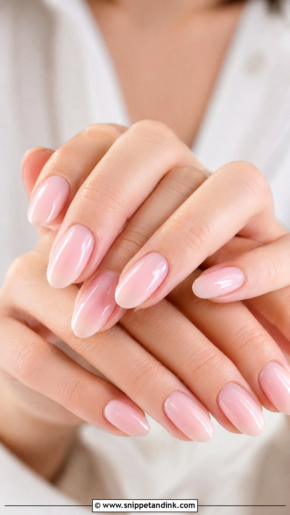 Milky Pink Wedding Nails - Snippet and Ink - 20 Elegant Pink Wedding Nail Art Ideas