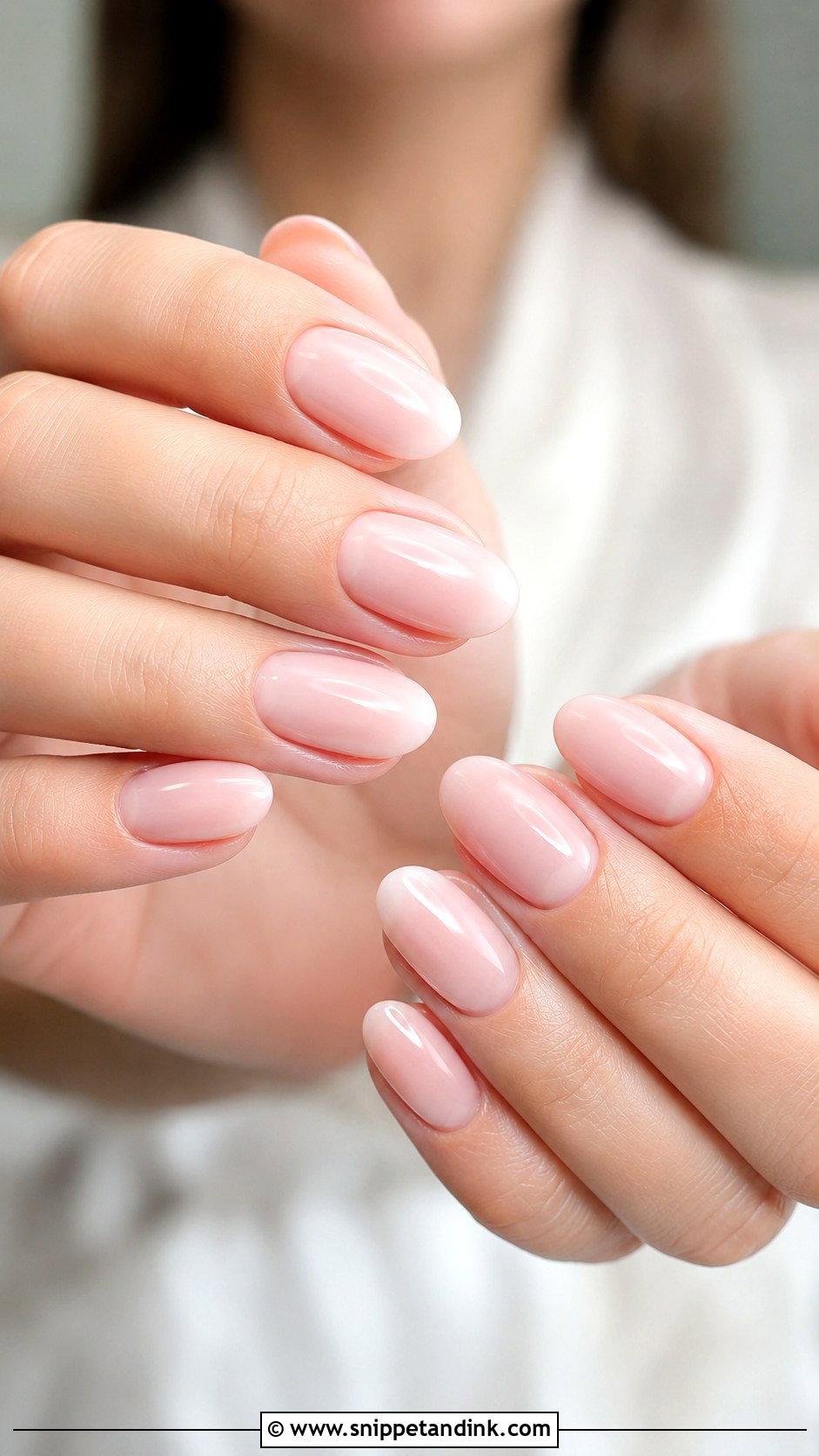 Milky Short Wedding Nails - Snippet and Ink - 20 Milky Wedding Nails
