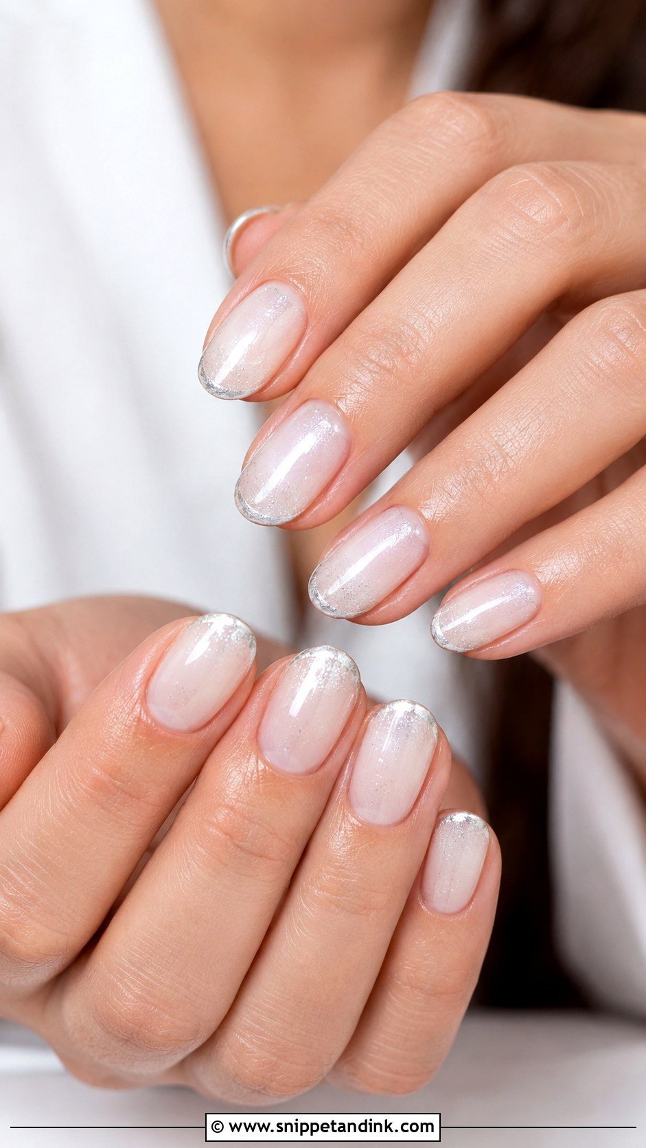 Milky Silver Wedding Nails - Snippet and Ink - 20 Milky Wedding Nails