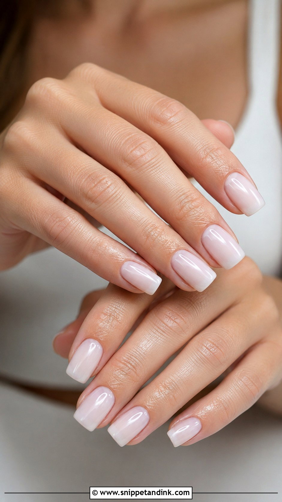 Milky Square Wedding Nails - Snippet and Ink - 20 Milky Wedding Nails