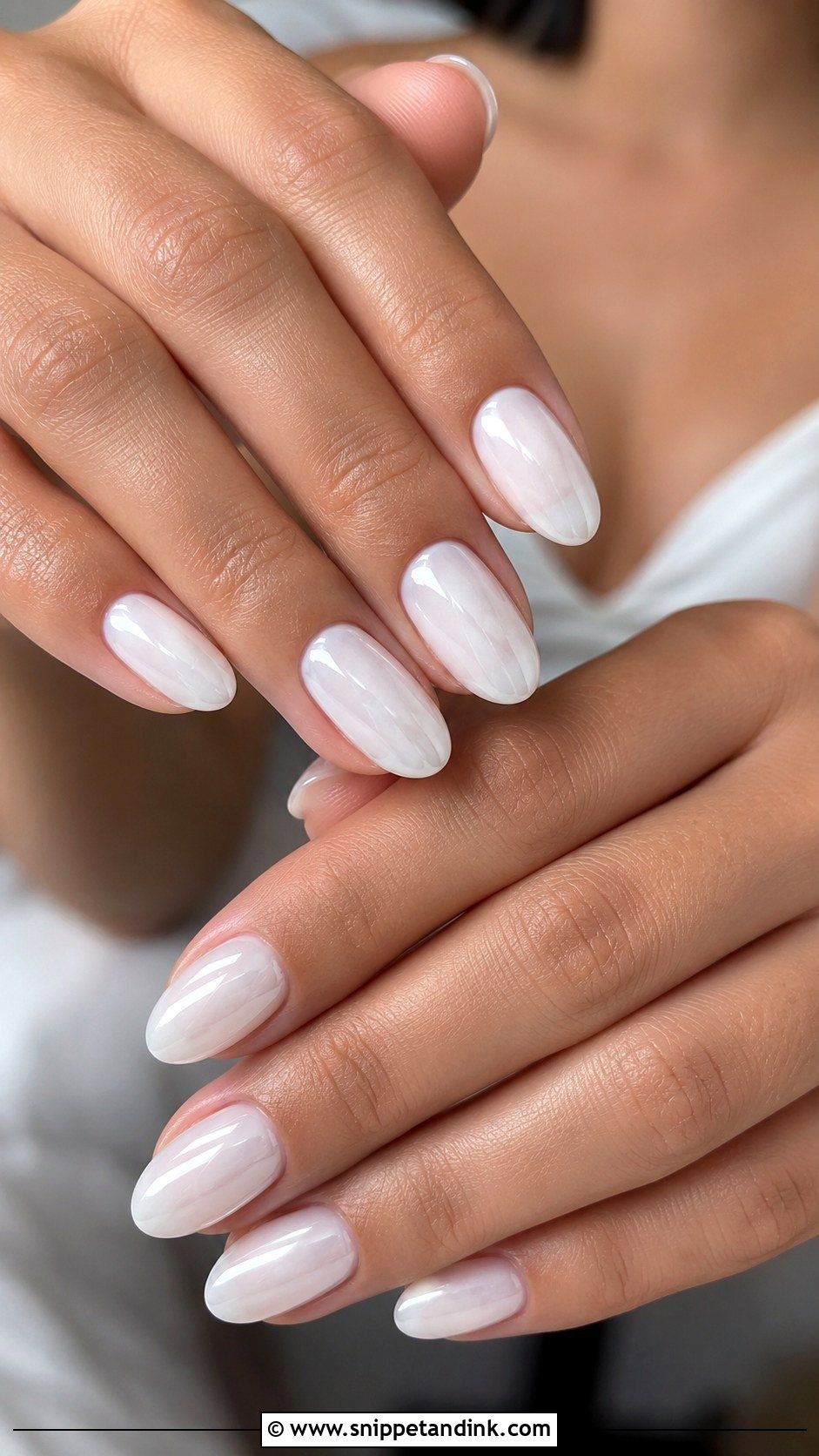 Milky White Acrylic Nails For Bride - Snippet and Ink - 20 Acrylic Nails for the Bride Wedding