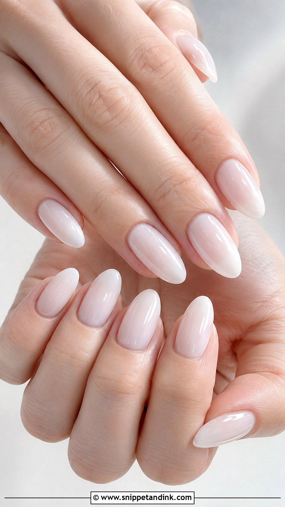 Milky White Acrylic Wedding Nails - Snippet and Ink - 20 Acrylic Nails for Wedding