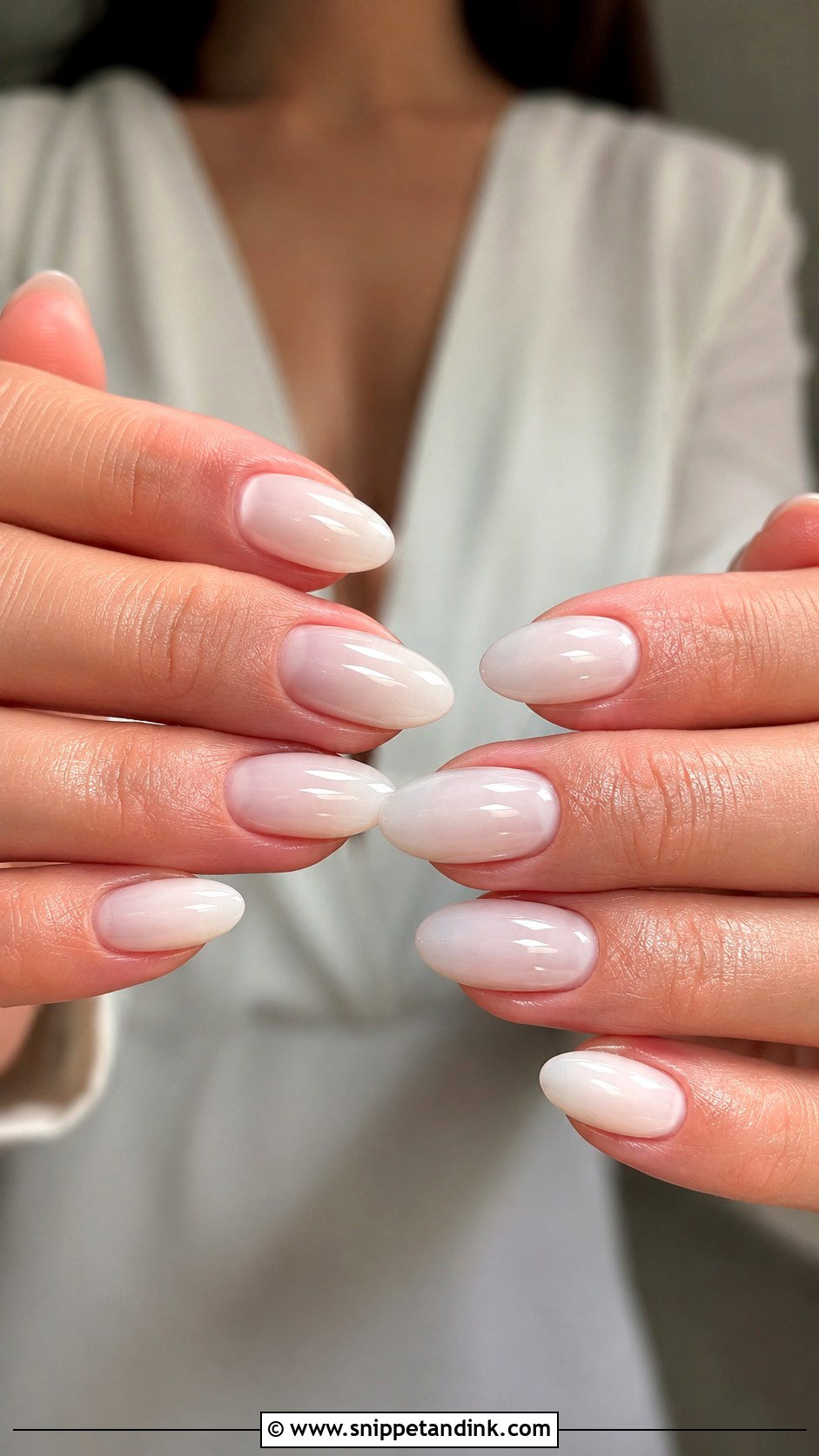 Milky White Almond Wedding Guest Nails - Snippet and Ink - 20 Almond Wedding Guest Nails Ideas