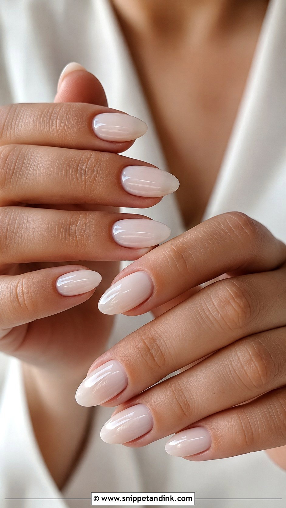 Milky White Autumn Wedding Nails - Snippet and Ink - 20 Autumn Wedding Nails
