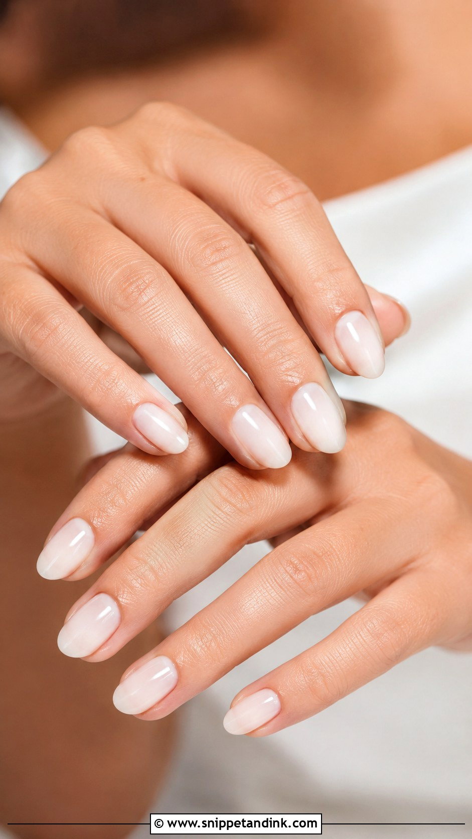 Milky White Beach Wedding Nails - Snippet and Ink - 20 Beach Wedding Nails for Guest