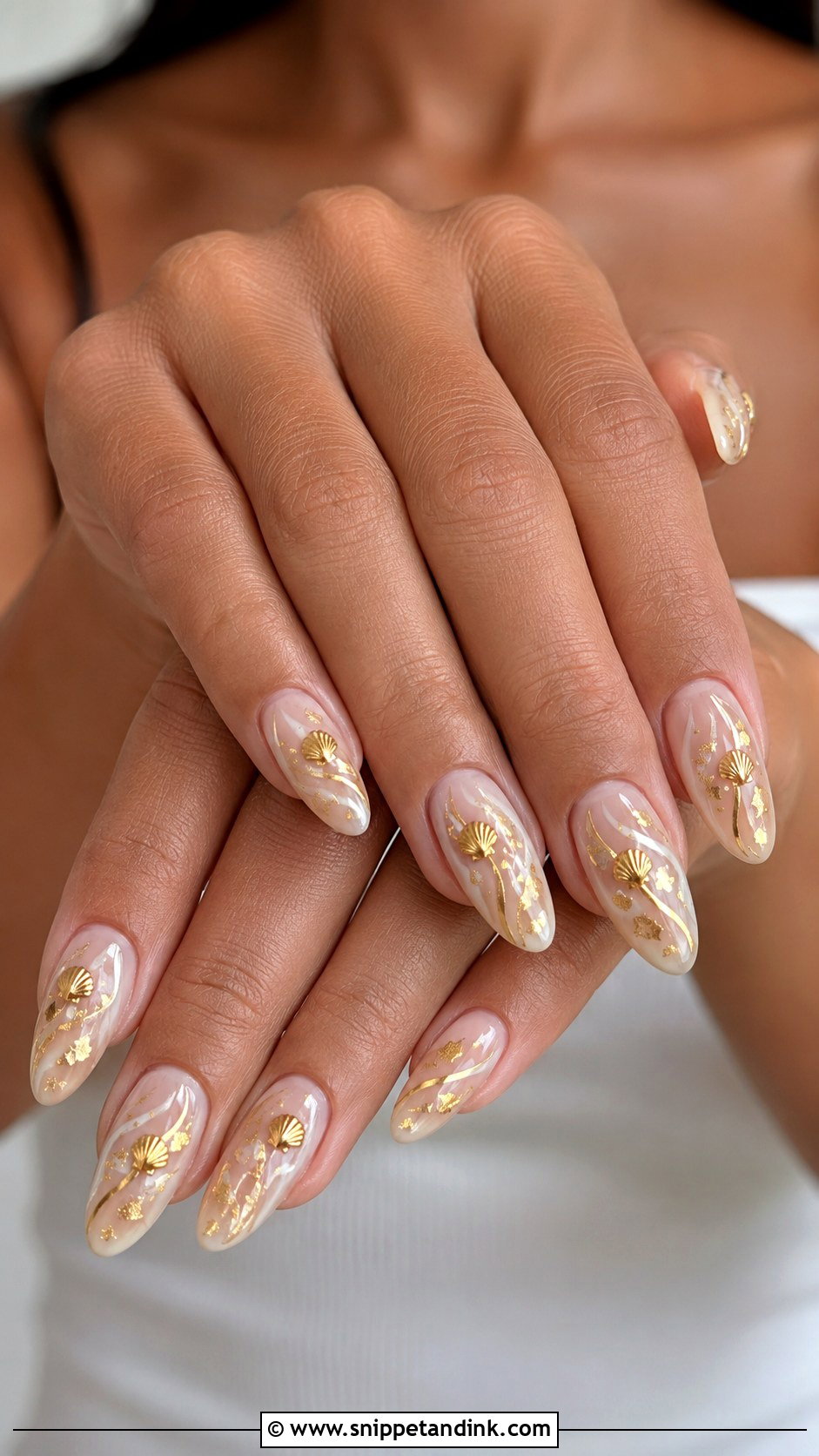 Milky White Beach Wedding Nails - Snippet and Ink - 20 Beach Wedding Nails for Bride