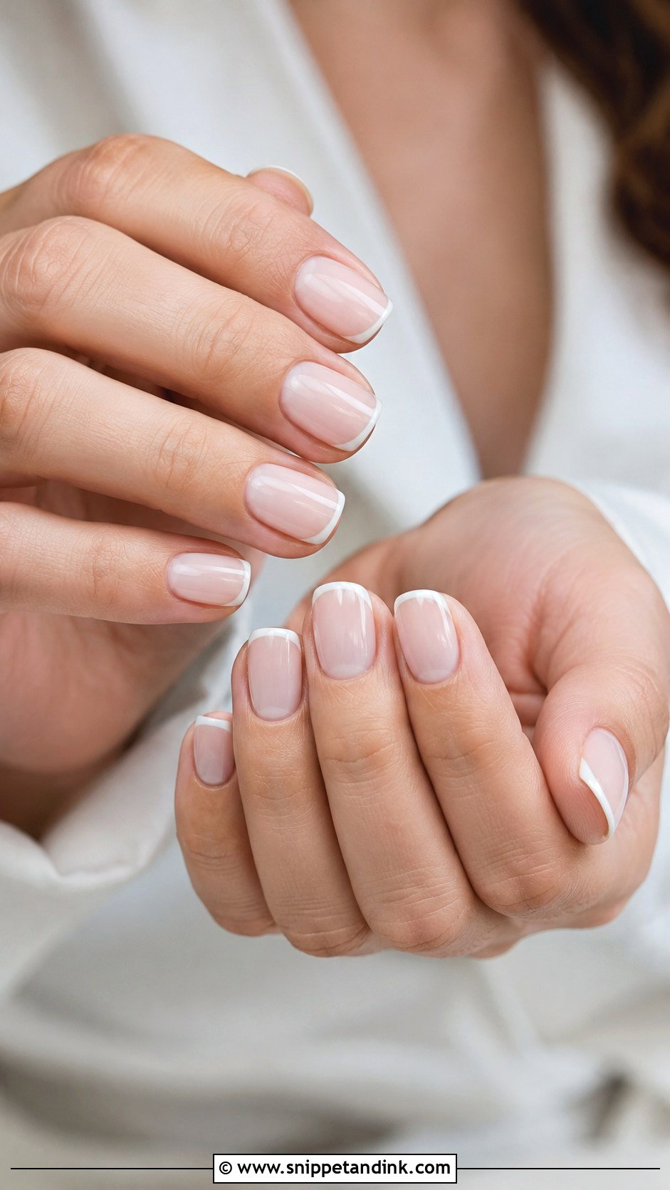Milky White Blush Bridal Nails - Snippet and Ink - 20 Milky White Bridal Nails