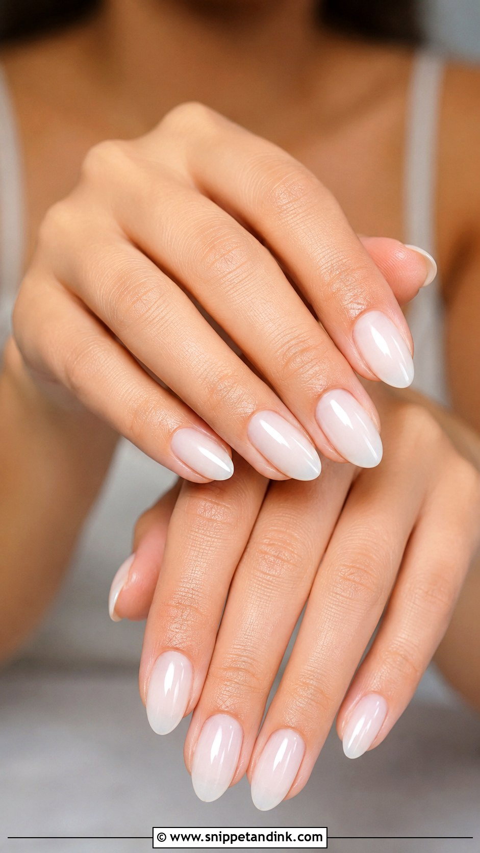 Milky White Bridal Nails - Snippet and Ink - 20 Bridal Nail Color Ideas